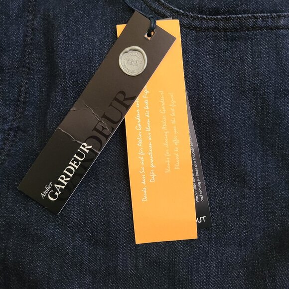 Atelier GARDEUR Inga Dark Wash Crop/Ankle Jeans NWT - Picture 5 of 9